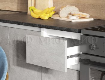 Кухонный гарнитур 2000 мм Челси бетон (Миф) в Ревде - revda.mebel-e96.ru