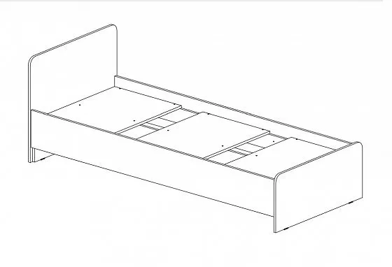 Кровать детская Челси Color (Миф) в Ревде - revda.mebel-e96.ru