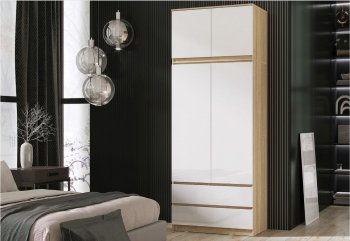 Шкаф Челси с антресолью 900 мм Сонома (Миф) в Ревде - revda.mebel-e96.ru