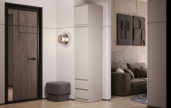 Пенал Челси 450 мм с антресолью Кашемир (Миф) в Ревде - revda.mebel-e96.ru