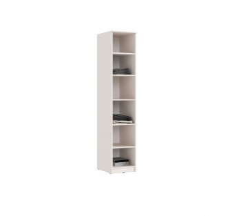 Пенал 400 мм Челси (1 створка) с антресолью, Кашемир (Миф) в Ревде - revda.mebel-e96.ru