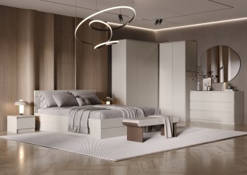 Спальный гарнитур Челси Кашемир. модульный (Миф) в Ревде - revda.mebel-e96.ru