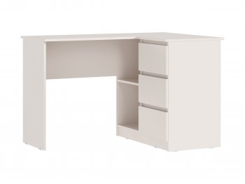 Письменный стол угловой + Стеллаж Челси кашемир (Миф) в Ревде - revda.mebel-e96.ru