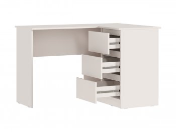 Письменный стол угловой + Стеллаж Челси кашемир (Миф) в Ревде - revda.mebel-e96.ru