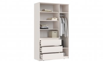 Шкаф 1200 мм Челси с антресолью, сонома/белый (Миф) в Ревде - revda.mebel-e96.ru