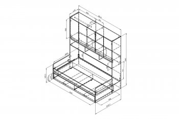 Набор детской мебели Дельта ЯШ/белый модульный (ФМ) в Ревде - revda.mebel-e96.ru