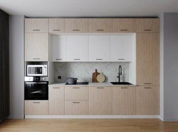 Кухонный гарнитур 3400 мм Демо ЛДСП/МДФ (Санвут) в Ревде - revda.mebel-e96.ru