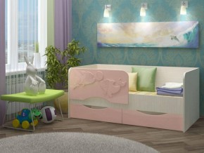 Детская кровать Дельфин-2 МДФ розовый, 80х160 в Ревде - revda.mebel-e96.ru