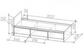 Детская кровать Юниор-5 ЛДСП в Ревде - revda.mebel-e96.ru