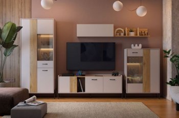 Стенка Доминика модульная  (Мебельсон) в Ревде - revda.mebel-e96.ru