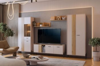 Стенка Доминика модульная  (Мебельсон) в Ревде - revda.mebel-e96.ru