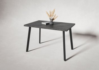 Стол нераздв. Дублин 32 КРАФТ В2, ЛДСП Цемент темный (Вудман) в Ревде - revda.mebel-e96.ru