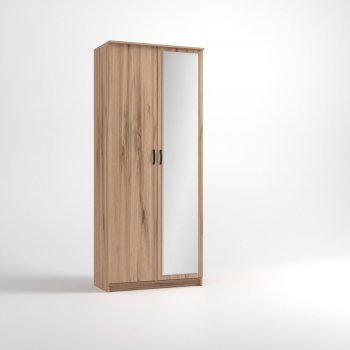 Шкаф 960 мм 2-х ств. «Дуэт Люкс» с зеркалом (Эко) в Ревде - revda.mebel-e96.ru