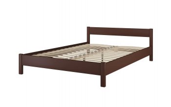 Кровать из массива Эби Орех (БМ) в Ревде - revda.mebel-e96.ru
