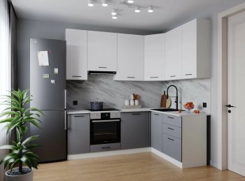 Угловой кухонный гарнитур Элеганция 2200*1600 мм Sanvut в Ревде - revda.mebel-e96.ru