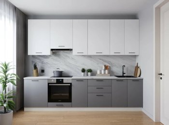 Кухонный гарнитур высокий Элеганция 3000 мм (Санвут) в Ревде - revda.mebel-e96.ru