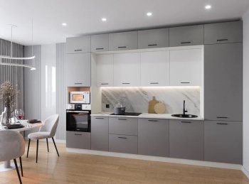 Кухонный гарнитур Элеганция 3400 мм (Санвут) в Ревде - revda.mebel-e96.ru