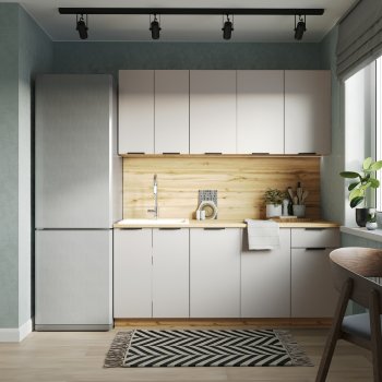 КУхонный гарнитур Эстетик 1800 мм порт-ройал (Сурская) в Ревде - revda.mebel-e96.ru