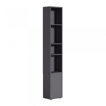 Шкаф торцевой Эйр 16.323 графит (Моби) в Ревде - revda.mebel-e96.ru