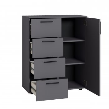 Комод Эйр 16.241 графит (Моби) в Ревде - revda.mebel-e96.ru