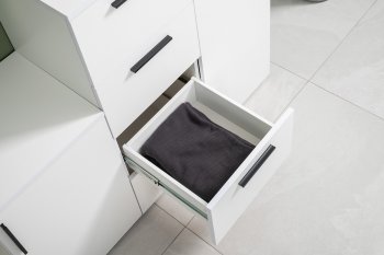 Стенка Эйр модульная, белый (Моби) в Ревде - revda.mebel-e96.ru
