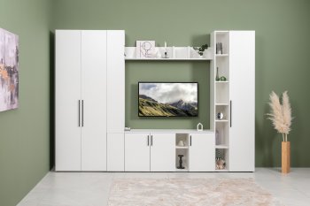 Стенка Эйр модульная, белый (Моби) в Ревде - revda.mebel-e96.ru