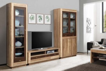 Стенка Фантазия модульная (Олмеко) в Ревде - revda.mebel-e96.ru
