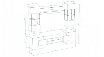 Стенка Фэнтези графит/кашемир (Лин) в Ревде - revda.mebel-e96.ru