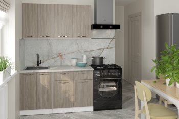 Кухонный гарнитур Фьюджи 1400 мм (Герда) в Ревде - revda.mebel-e96.ru