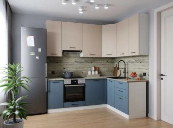 Угловой кухонный гарнитур Фьюжн 2200*1600 мм Sanvut в Ревде - revda.mebel-e96.ru