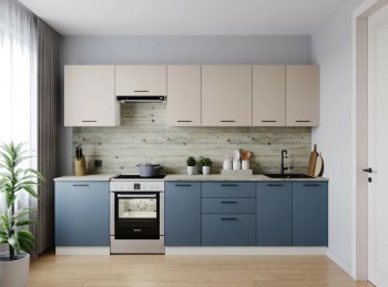 Кухонный гарнитур Фьюжн 3000 мм (Санвут) в Ревде - revda.mebel-e96.ru