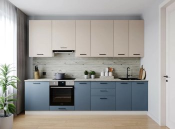 Кухонный гарнитур высокий Фьюжн 3000 мм (Санвут) в Ревде - revda.mebel-e96.ru