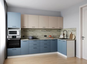 Угловой кухонный гарнитур Фьюжн 3200*1400 мм (Санвут) в Ревде - revda.mebel-e96.ru