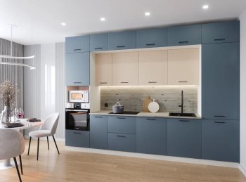 Кухонный гарнитур Фьюжн 3400 мм (Санвут) в Ревде - revda.mebel-e96.ru