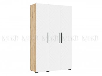 Спальный гарнитур Флэш крафт/белый, модульный (Миф) в Ревде - revda.mebel-e96.ru