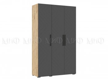 Спальный гарнитур Флэш крафт/графит, модульный (Миф) в Ревде - revda.mebel-e96.ru