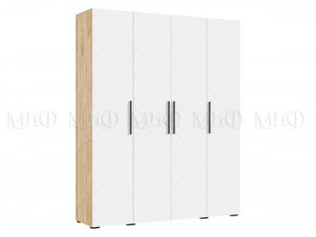 Спальный гарнитур Флэш крафт/белый, модульный (Миф) в Ревде - revda.mebel-e96.ru