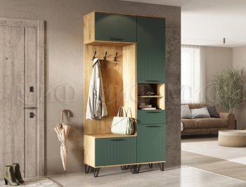 Прихожая Флэш комп.1, крафт/графит (Миф) в Ревде - revda.mebel-e96.ru