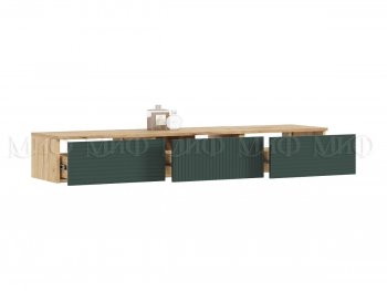 Стенка Флэш комп.2 крафт/грин (Миф) в Ревде - revda.mebel-e96.ru