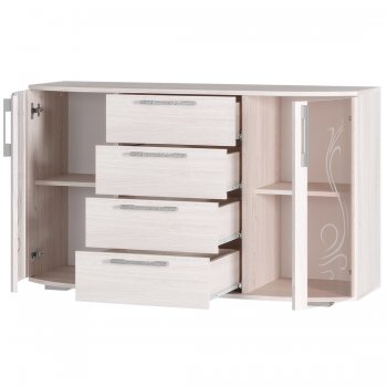 Комод Флорида ясень белый (БТС) в Ревде - revda.mebel-e96.ru