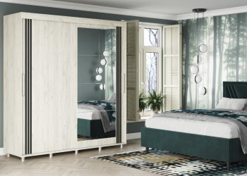 Шкаф-купе 2000 мм Форест крафт белый (Стиль) в Ревде - revda.mebel-e96.ru