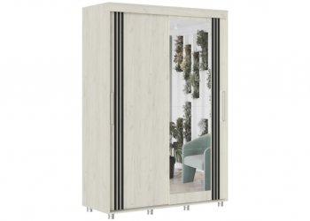 Шкаф-купе 1500 мм Форест крафт белый (Стиль) в Ревде - revda.mebel-e96.ru