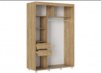 Шкаф-купе 1500 мм Форест крафт золотой(Стиль) в Ревде - revda.mebel-e96.ru