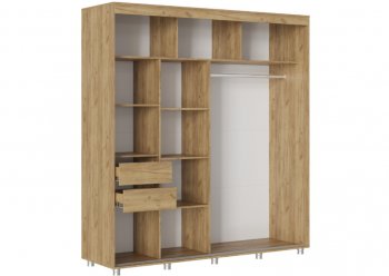 Шкаф-купе 2000 мм Форест крафт золотой(Стиль) в Ревде - revda.mebel-e96.ru
