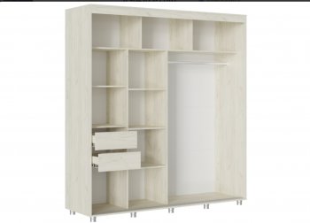 Шкаф-купе 2000 мм Форест крафт белый (Стиль) в Ревде - revda.mebel-e96.ru