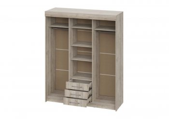 Шкаф-купе 1700 мм Фортуна (Дуб крафт серый) (ИЦ) в Ревде - revda.mebel-e96.ru