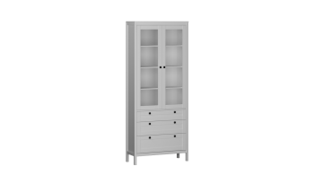 Пенал со стеклом Фрея (СБК) в Ревде - revda.mebel-e96.ru