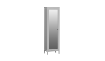 Шкаф для одежды 1-но дв. с зеркальной дв. Фрея (СБК) в Ревде - revda.mebel-e96.ru