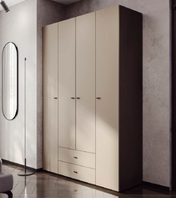 Шкаф 1350 мм четырехств. комб. Гиза (МИ) в Ревде - revda.mebel-e96.ru