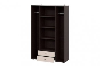 Шкаф 1350 мм четырехств. комб. Гиза (МИ) в Ревде - revda.mebel-e96.ru